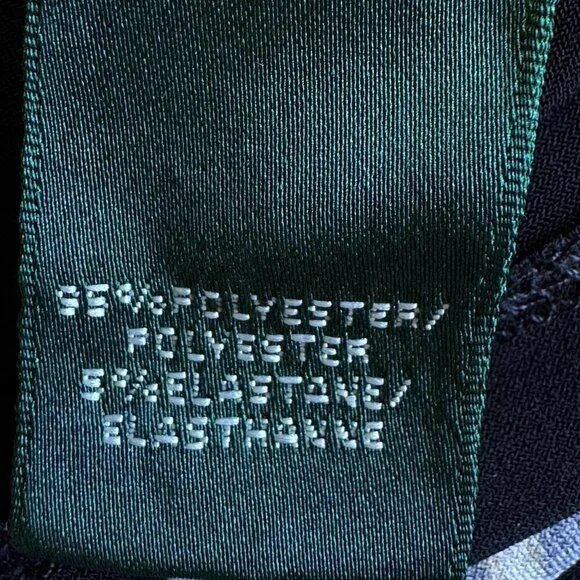 Lauren Ralph Lauren Equestrian Print Stretch Sheath Black with Gold Chains   8 - Picture 9 of 10